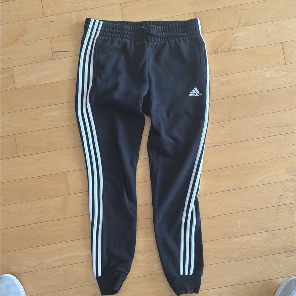 Adidas Black and White Sweatpants